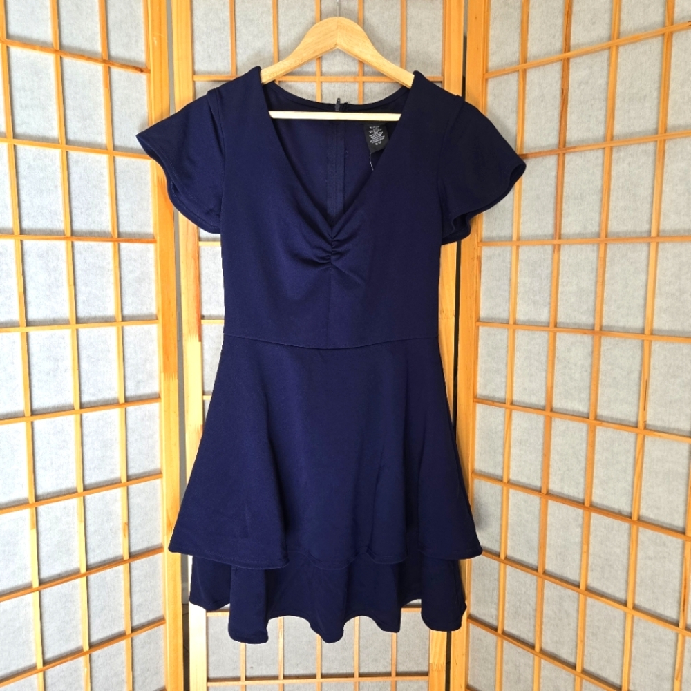 B Darlin Navy Mini Dress (9/10)